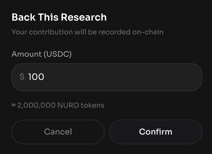 Back the Research